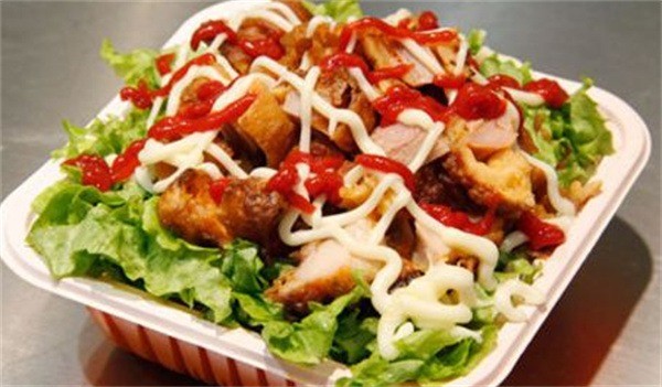 炊事班脆皮鸡烤肉饭